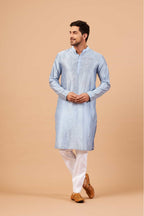 Viva Dot Designer Men's Kurta by Hilo Design | Grocsy