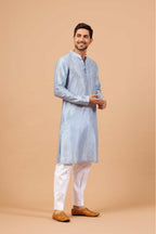 Viva Dot Designer Men's Kurta by Hilo Design | Grocsy