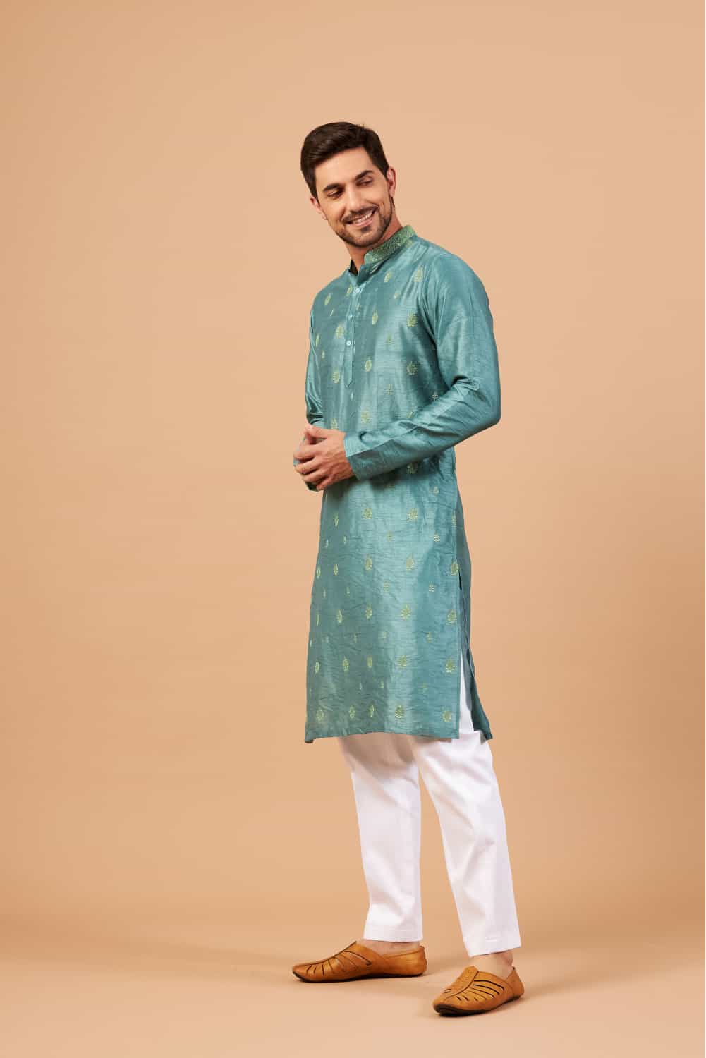 Greafy Designer Men's Kurta by Hilo Design | Grocsy