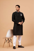 Amyr Traditional Embroidered Kurta by Hilo Design | Grocsy