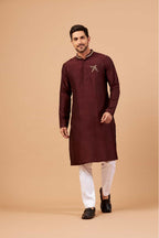 Adira Designer Men's Kurta by Hilo Design | Grocsy