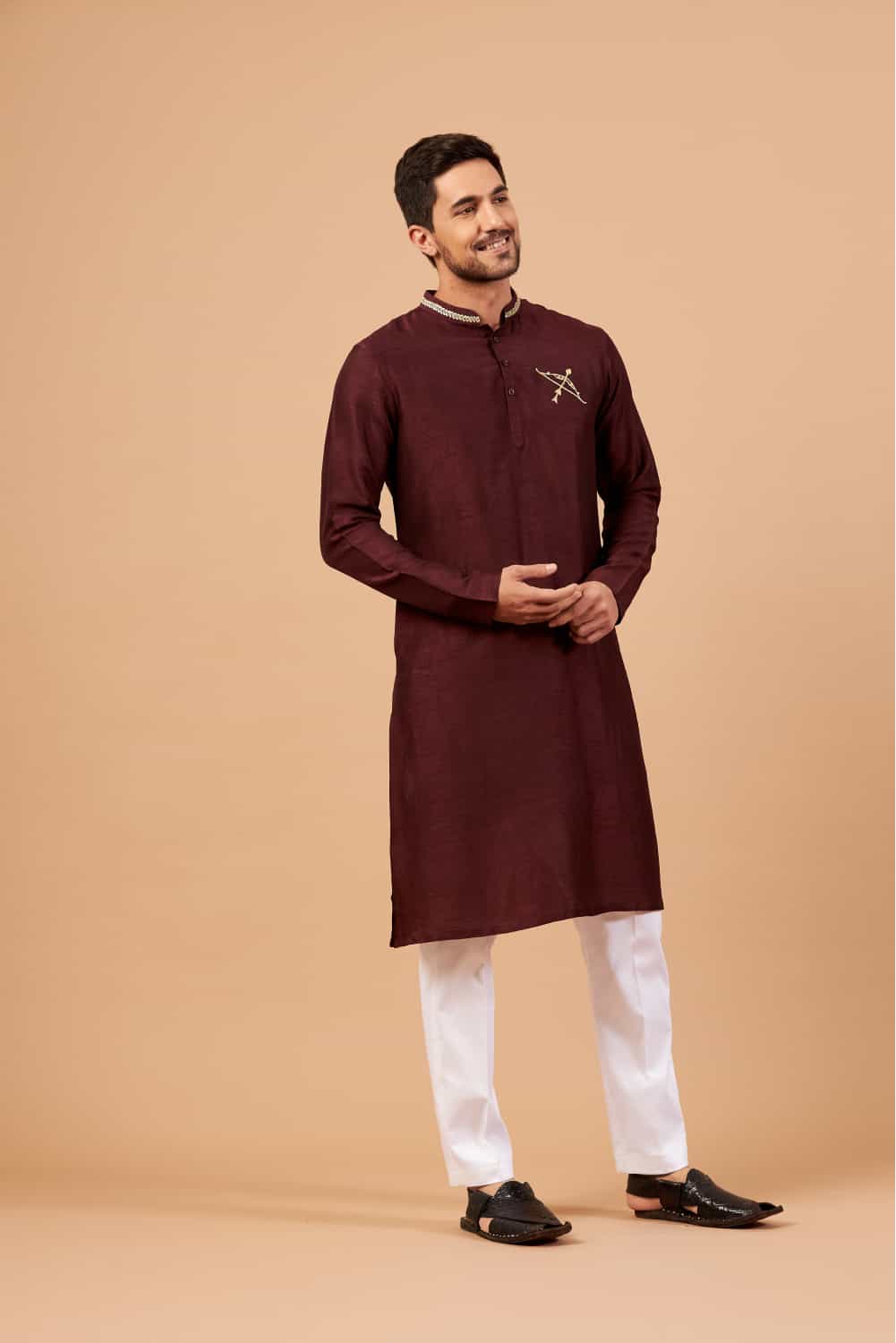 Adira Designer Men's Kurta by Hilo Design | Grocsy
