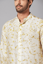 Mighty Natural Dye Designer Men's Kurta Set by Hilo Design | Grocsy
