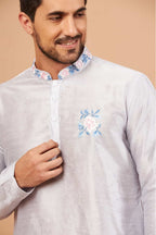 Manatee Designer Men's kurta by Hilo Design | Grocsy