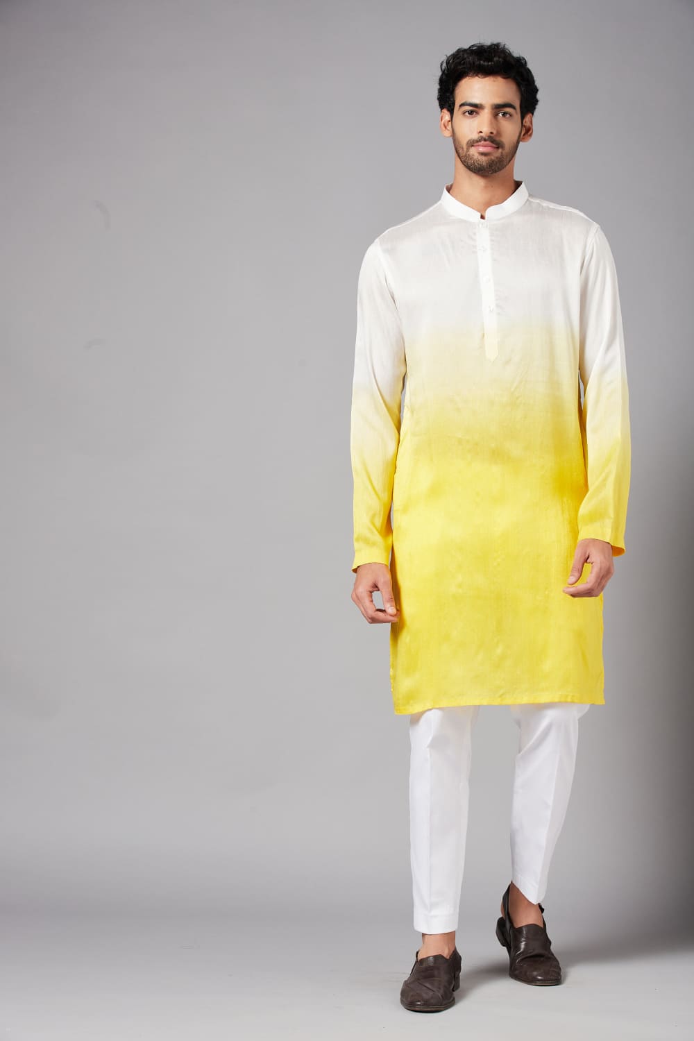 Whill Ombre Kurta by Hilo Design | Grocsy