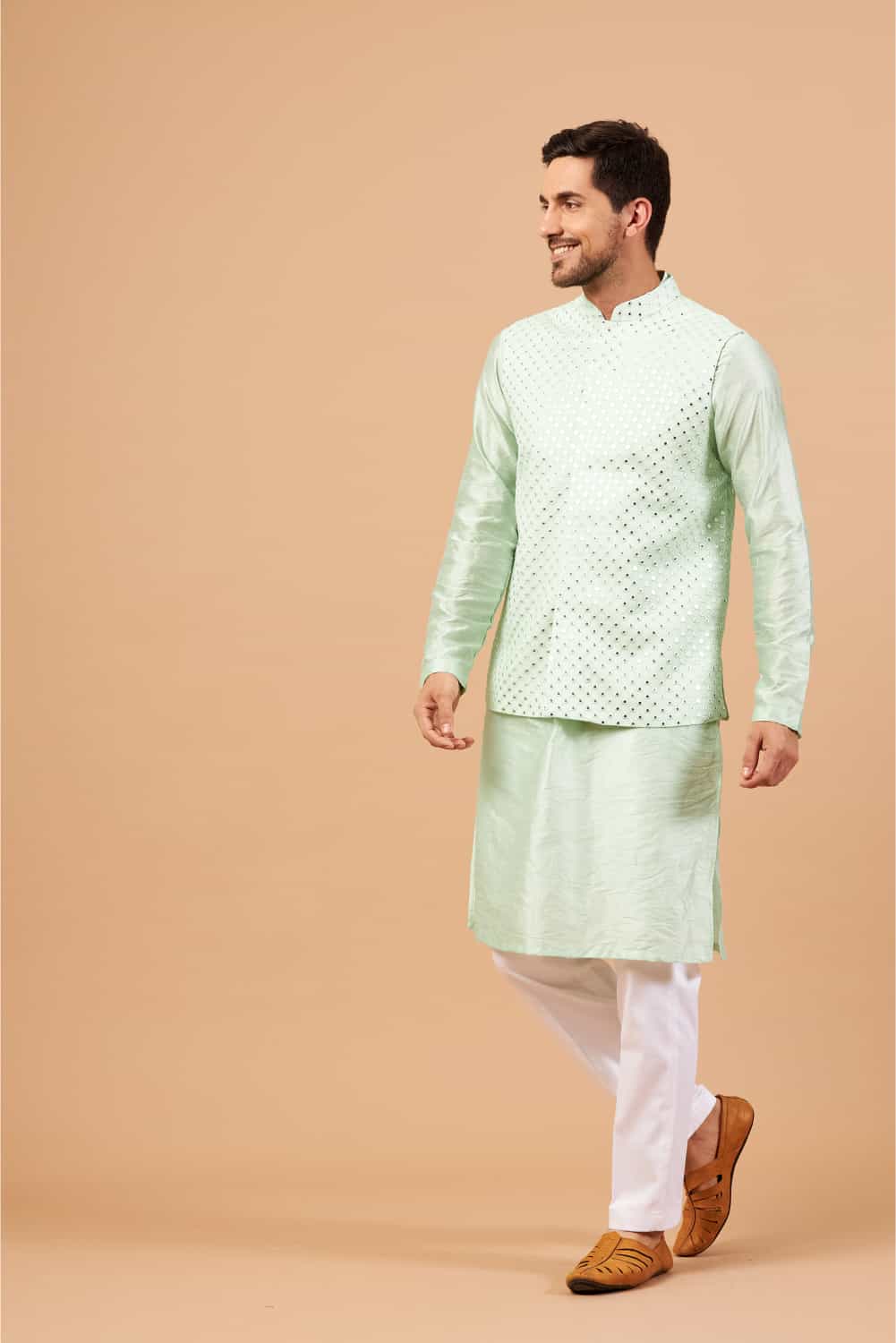 Panor Designer Men's Nehru Jacket by Hilo Design | Grocsy