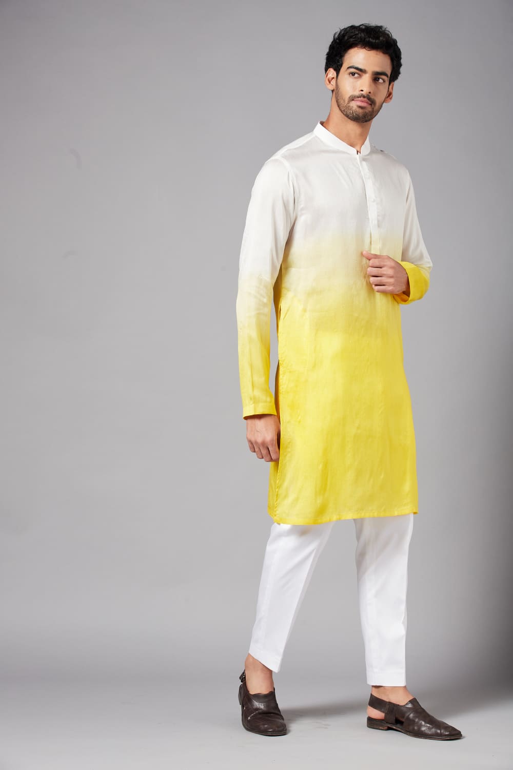 Whill Ombre Kurta by Hilo Design | Grocsy