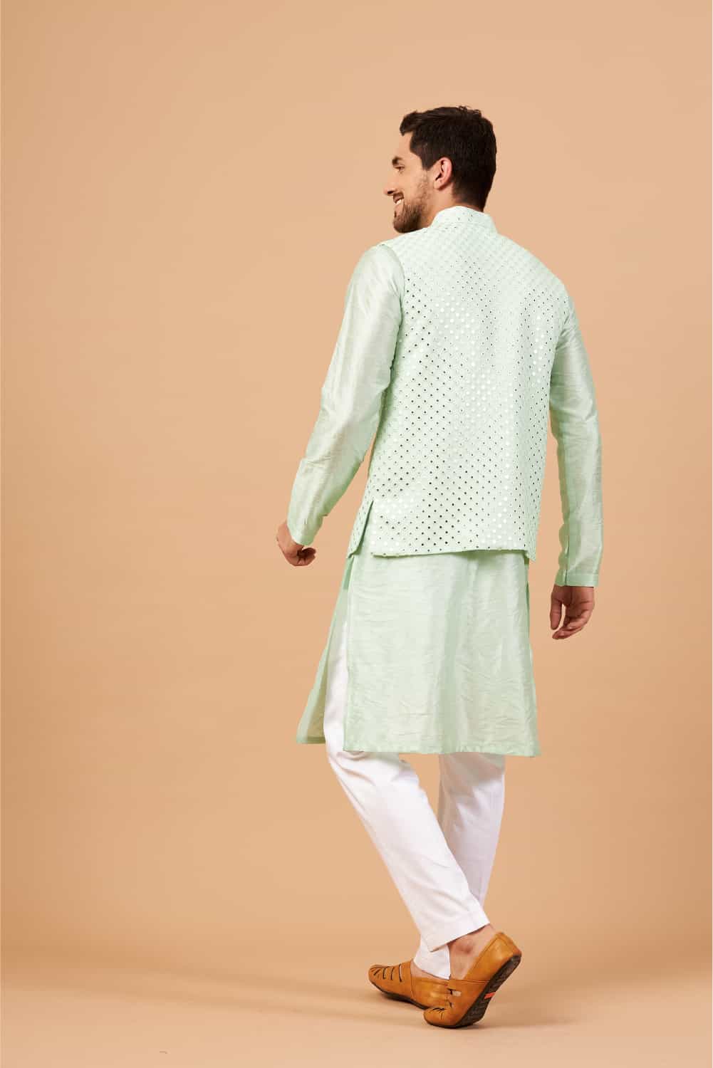 Panor Designer Men's Nehru Jacket by Hilo Design | Grocsy
