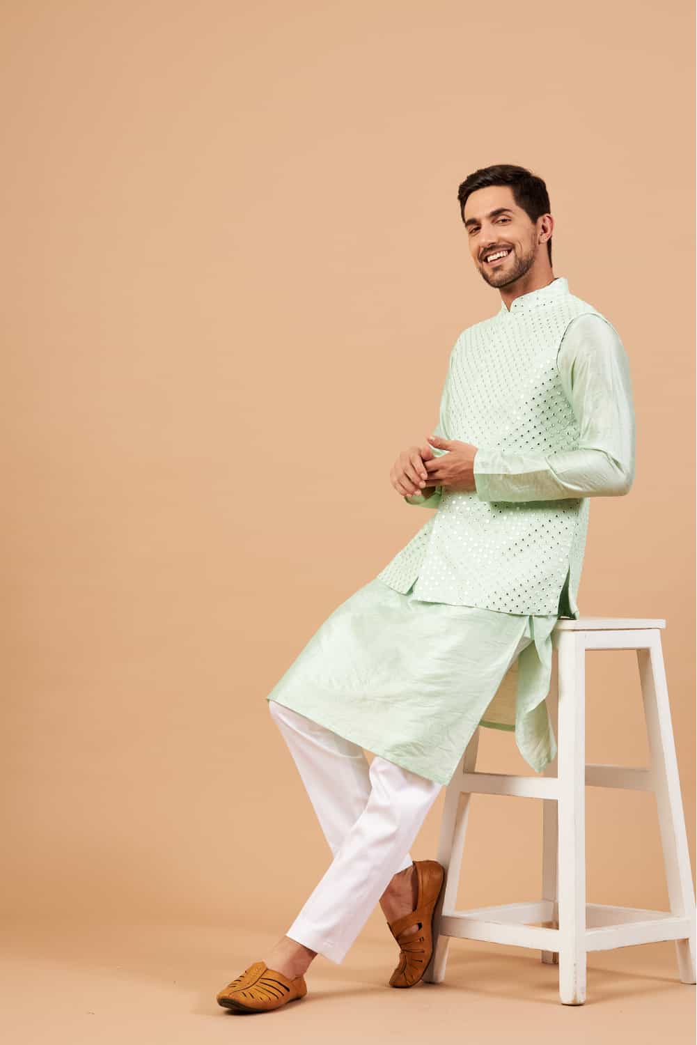 Panor Designer Men's Nehru Jacket by Hilo Design | Grocsy
