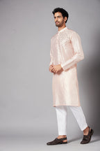 Rooyi Position Mirror Work Kurta by Hilo Design | Grocsy