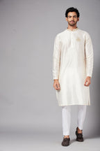 Ecru Basik Kurta by Hilo Design | Grocsy