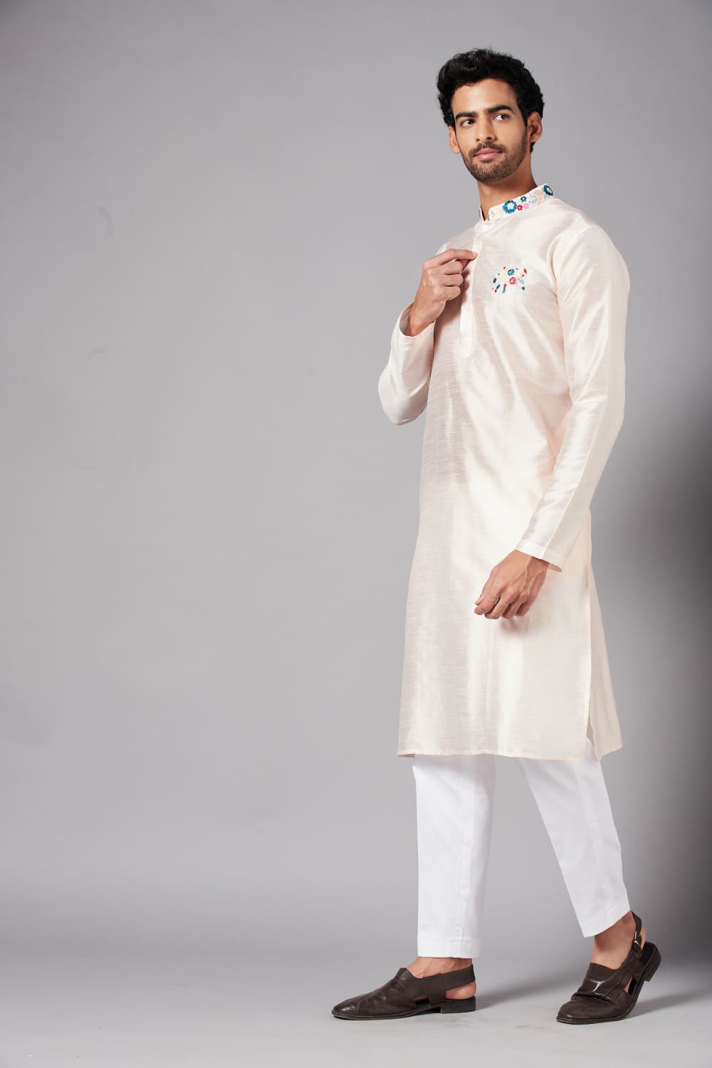 Gajanan Designer Men's kurta by Hilo Design | Grocsy