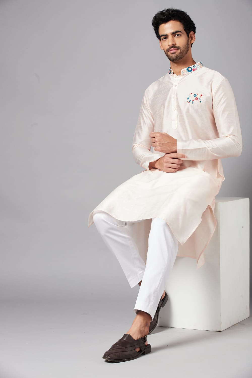 Gajanan Basik Kurta by Hilo Design | Grocsy