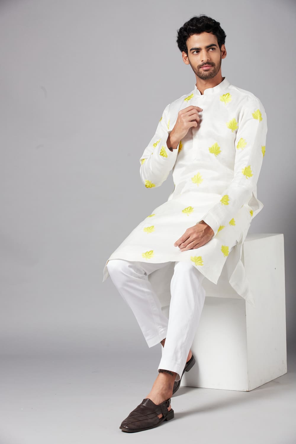Mogra Designer Men's Kurta by Hilo Design | Grocsy