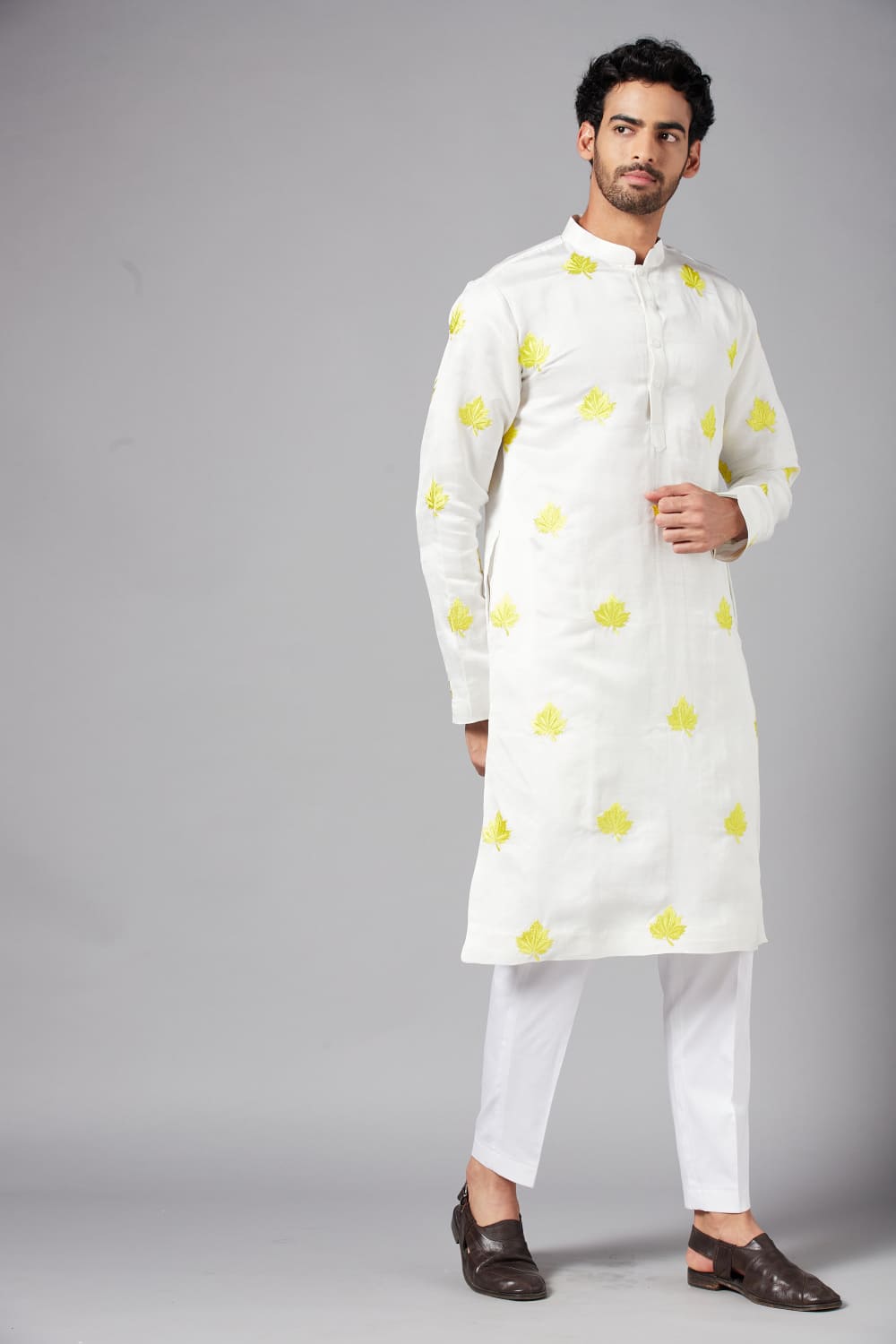 Mogra Designer Men's Kurta by Hilo Design | Grocsy