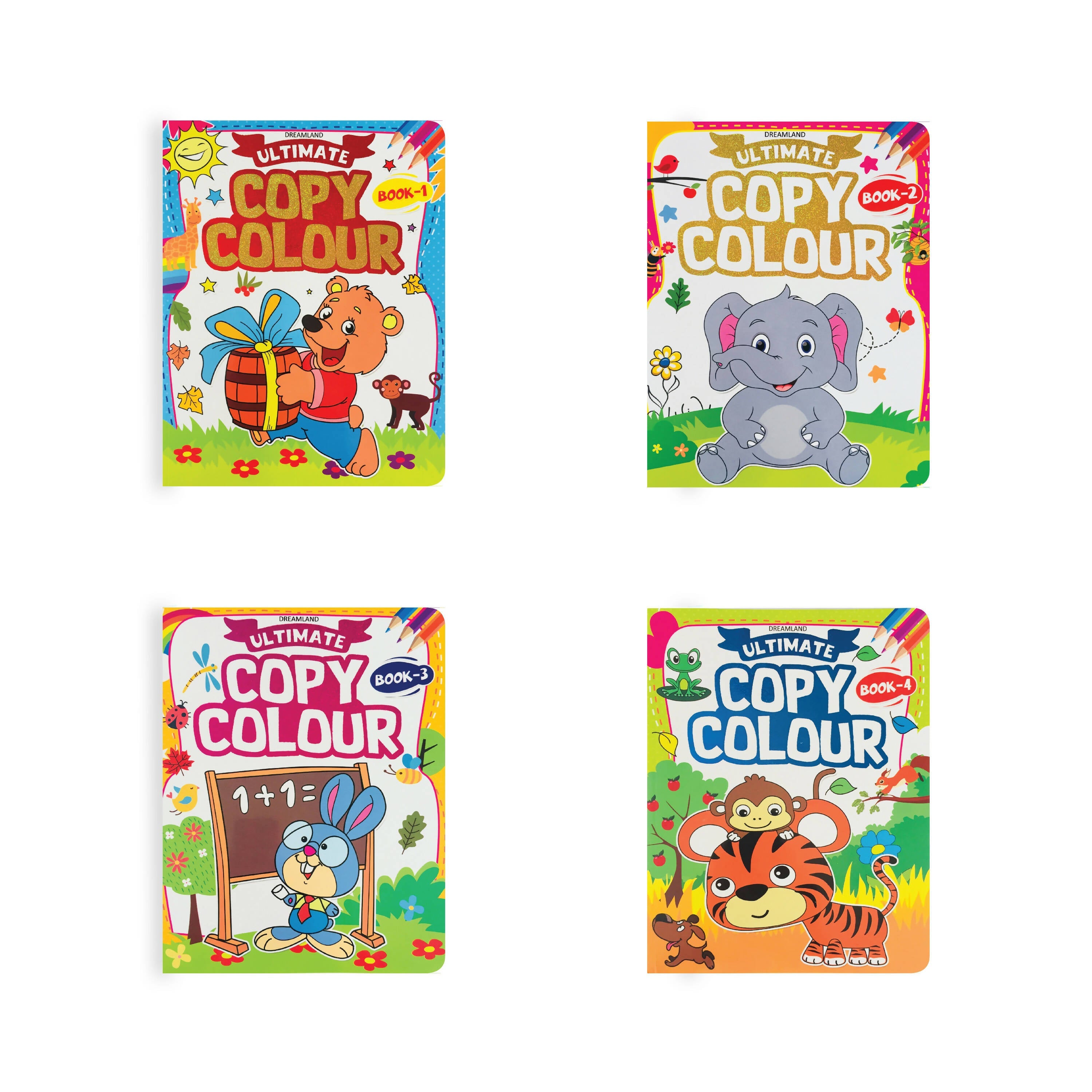 Dreamland Ultimate Copy Colour Books - (4 Titles) | Grocsy
