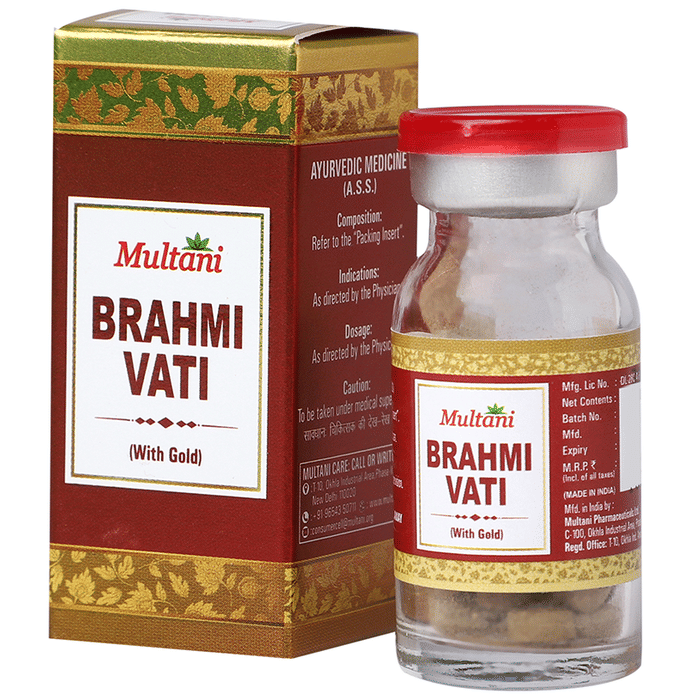 Multani Brahmi Vati With Gold | Grocsy