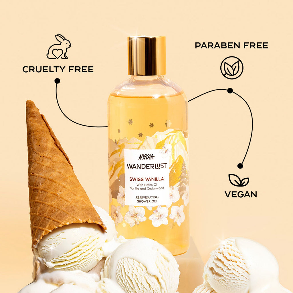 Wanderlust Shower Gels - Swiss Vanilla | Grocsy