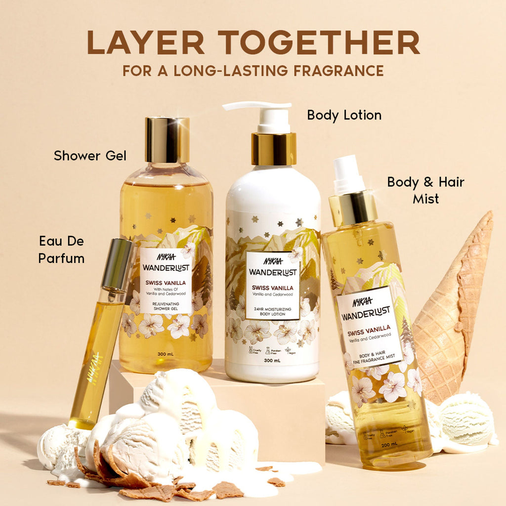 Wanderlust Shower Gels - Swiss Vanilla | Grocsy