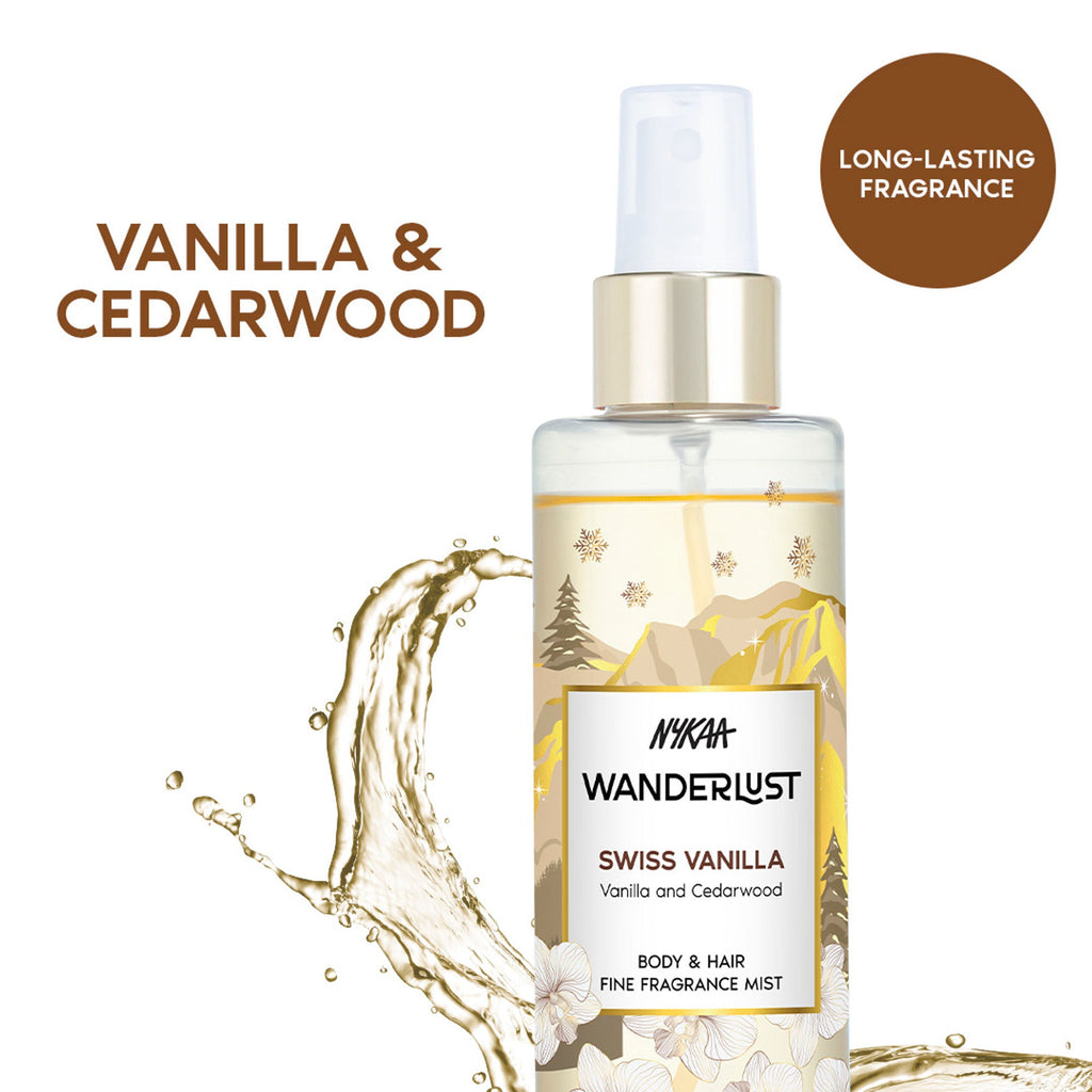 Wanderlust Fragrance Mist For Her - Swiss Vanilla | Grocsy