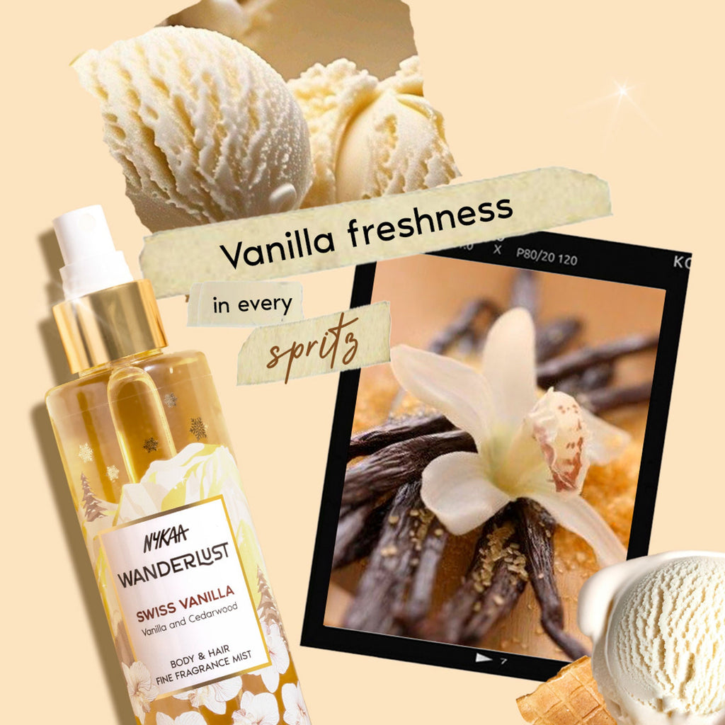 Wanderlust Fragrance Mist For Her - Swiss Vanilla | Grocsy