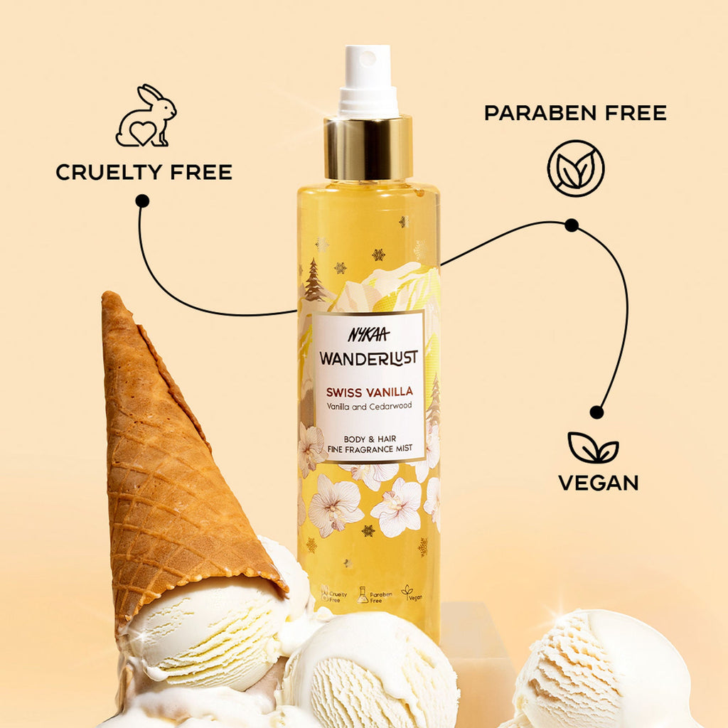 Wanderlust Fragrance Mist For Her - Swiss Vanilla | Grocsy