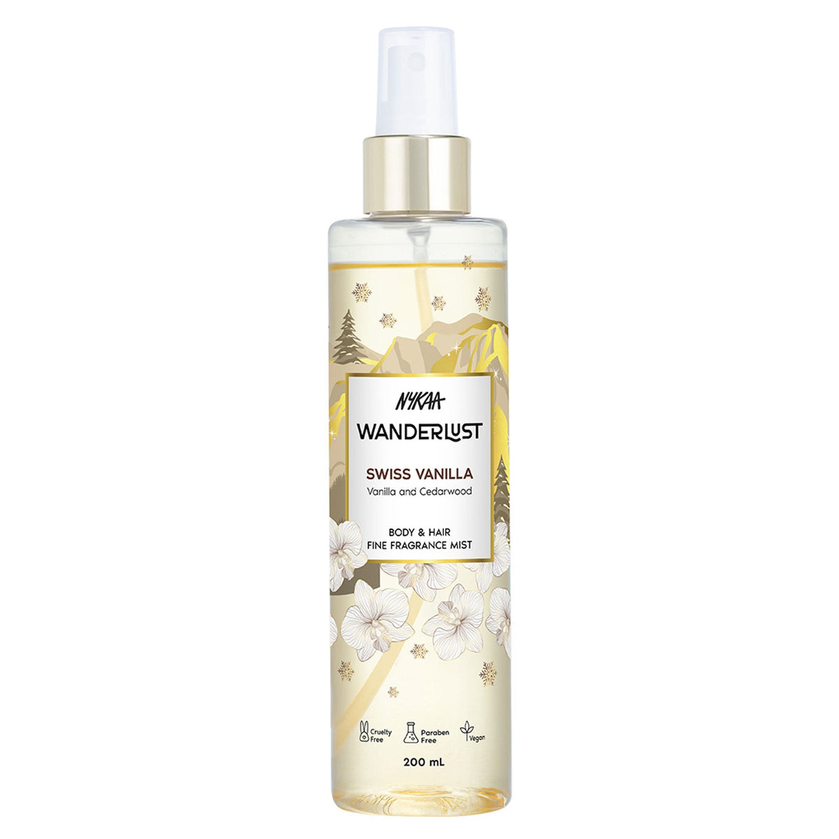 Wanderlust Fragrance Mist For Her - Swiss Vanilla | Grocsy
