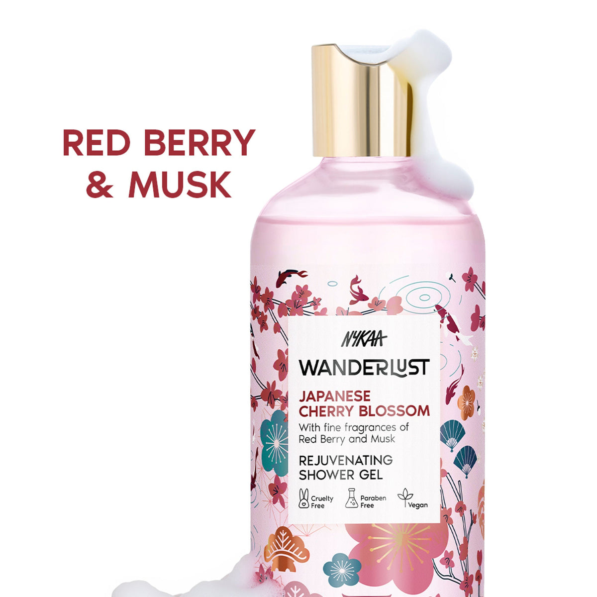 Wanderlust Shower Gels - Japanese Cherry Blossom | Grocsy