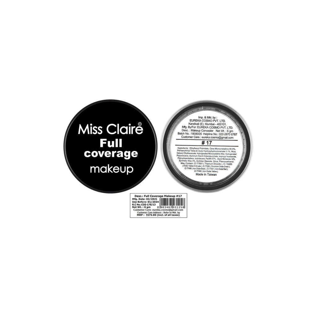 Miss Claire Full Coverage Makeup + Concealer - 17 | Grocsy