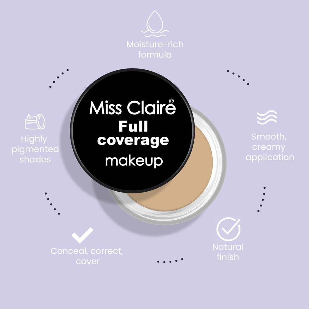 Miss Claire Full Coverage Makeup + Concealer - 17 | Grocsy