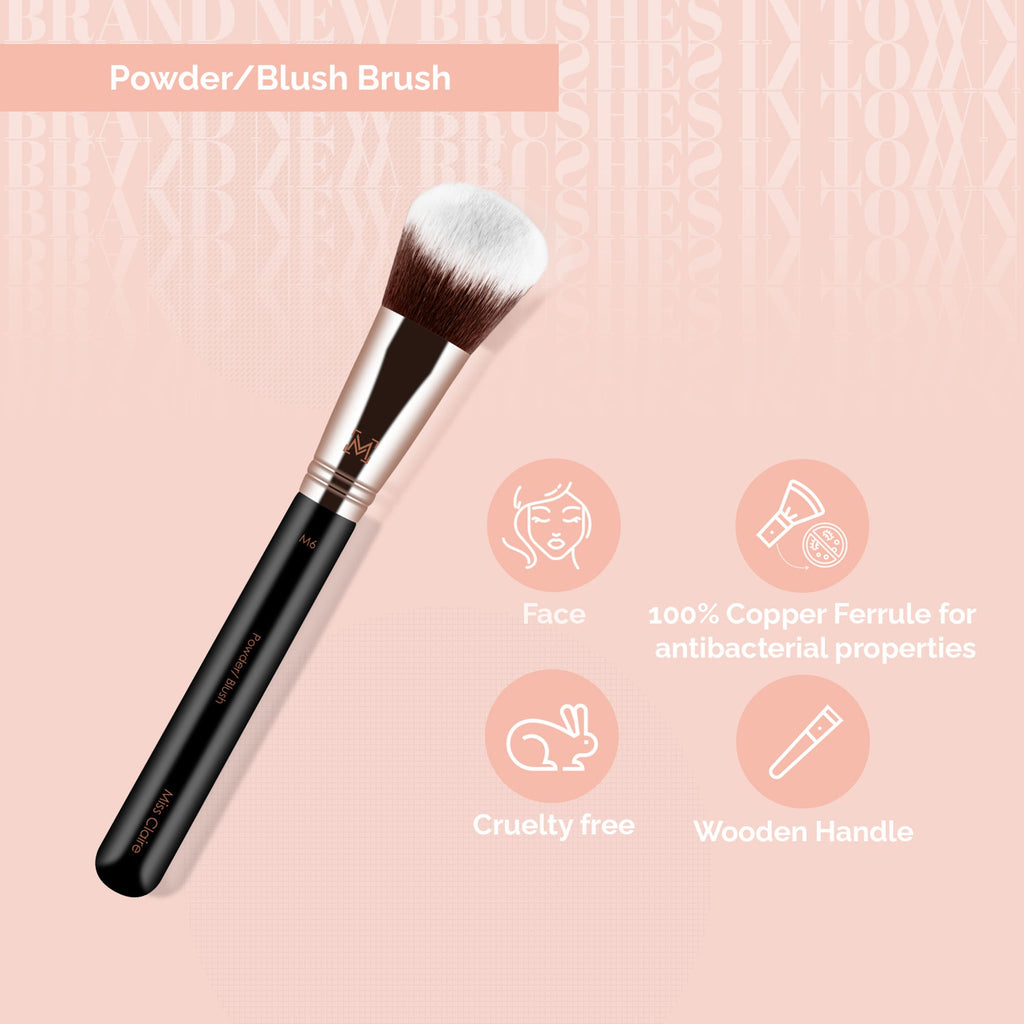 Miss Claire M6 - Powder/Blush Brush - Rose Gold | Grocsy