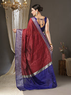 Saree Mall Checked Zari Festive Sarees | Grocsy