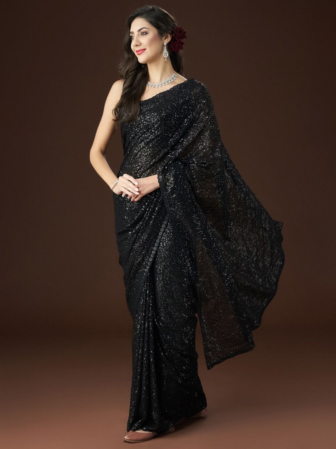 kasee Embellished Sequinned Sarees | Grocsy