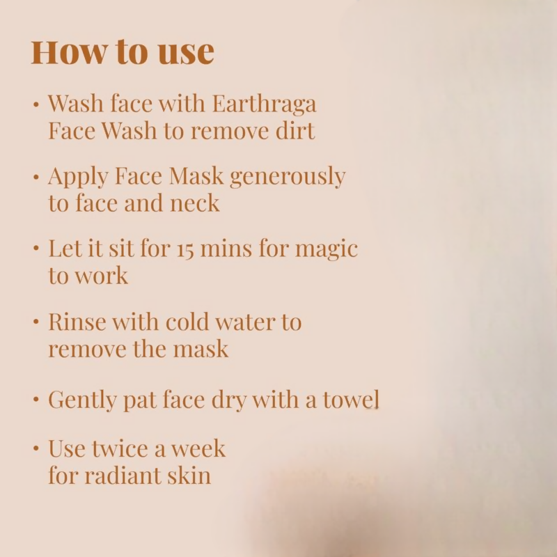 Earthraga Ubtan And Turmeric Face Mask | Grocsy