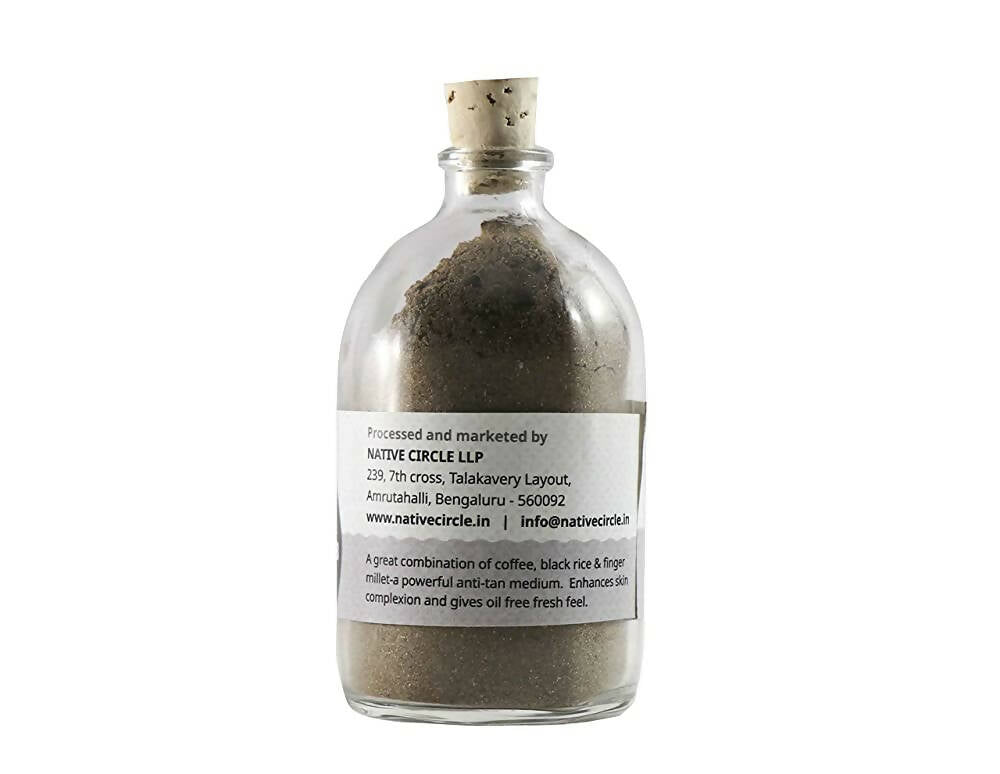 Native Circle Coffee Face Scrub Powder | Grocsy