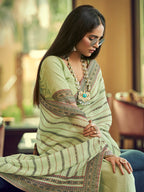 Myra Multicolour Gorgette Designer Saree | Grocsy