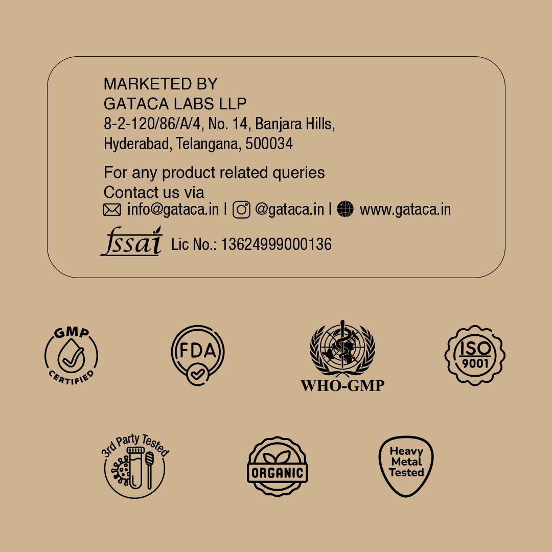 GATACA Creatine Monohydrate 200 Mesh, Ultra-Micronized for Maximum Absorption, Daily Strength, Focus & Recovery. Backed by Science, Designed for You | Grocsy