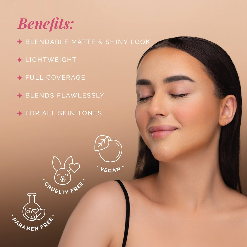 Aflairza One for All Palette, 4-in-1 Foundation, Concealer, Blush & Contour, All-in-One Face Palette for Effortless Beauty 56g | Grocsy