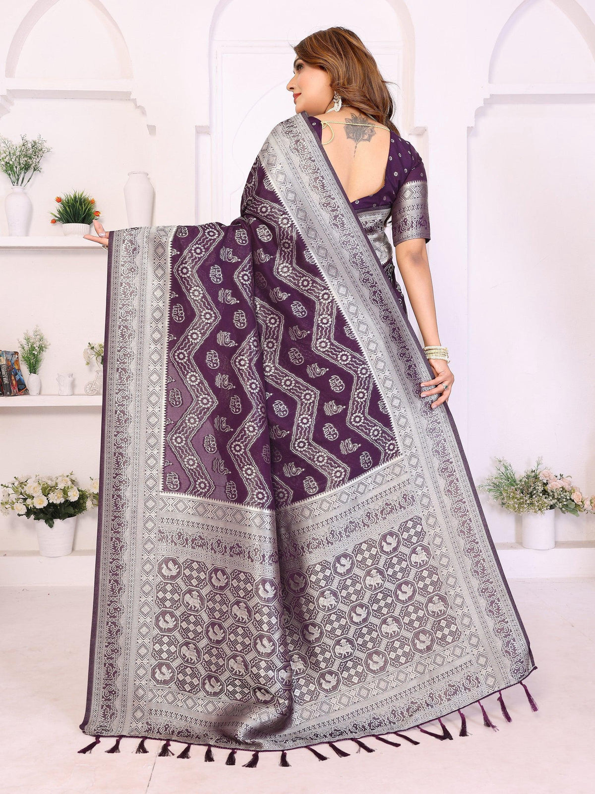 Anaita Premium Georgette Silk Saree | Grocsy