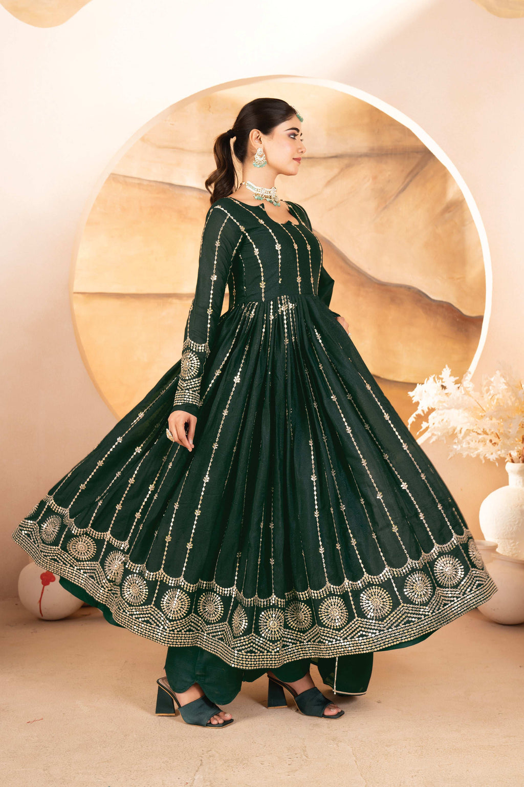 Yash Enterprise Black Rayon Cotton With Embroidery Suit Set | Grocsy