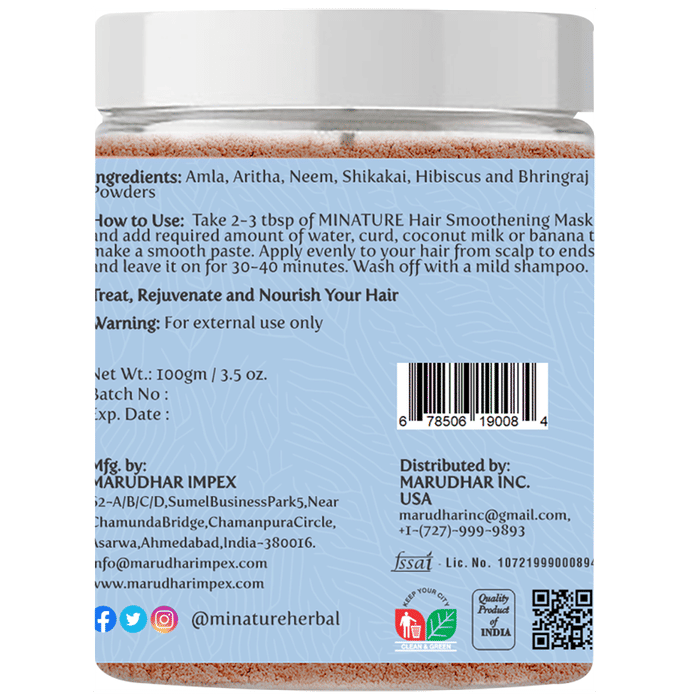Minature Hair Smoothening Mask | Grocsy
