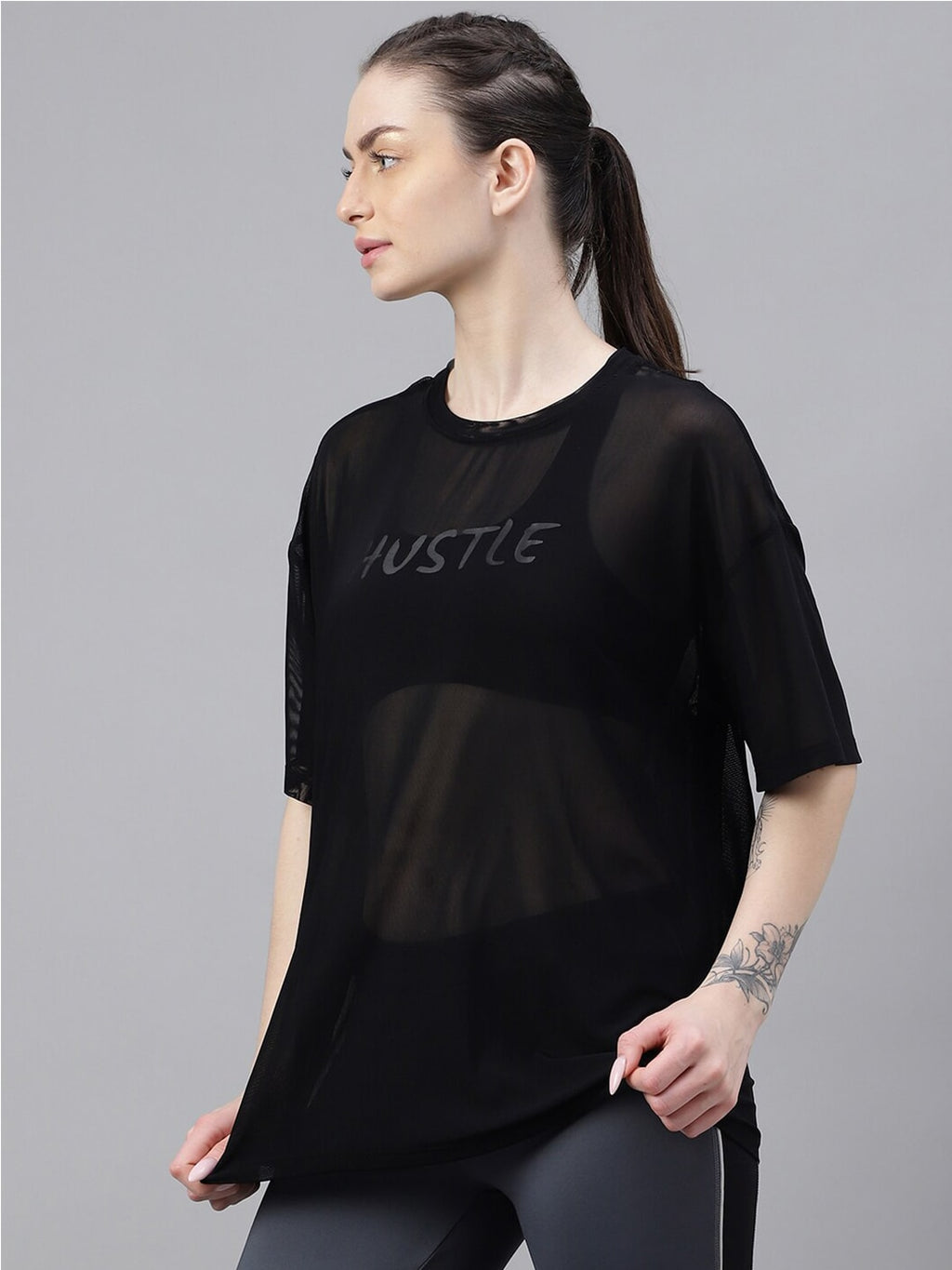 MKH Typography Printed Relaxed Fit Dri-FIT T-shirt | Grocsy