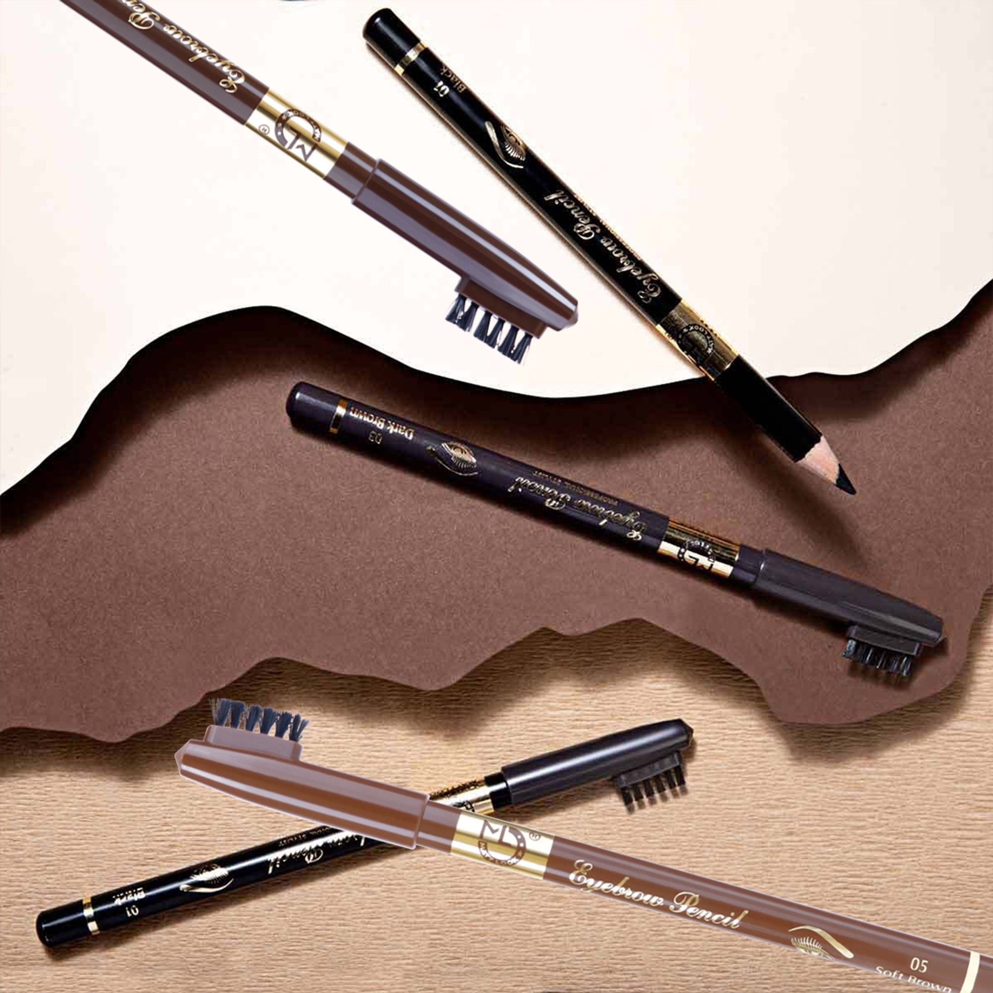 Matt Look Long Lasting Formula Professional Stylist Eyebrow Pencil - Brown | Grocsy