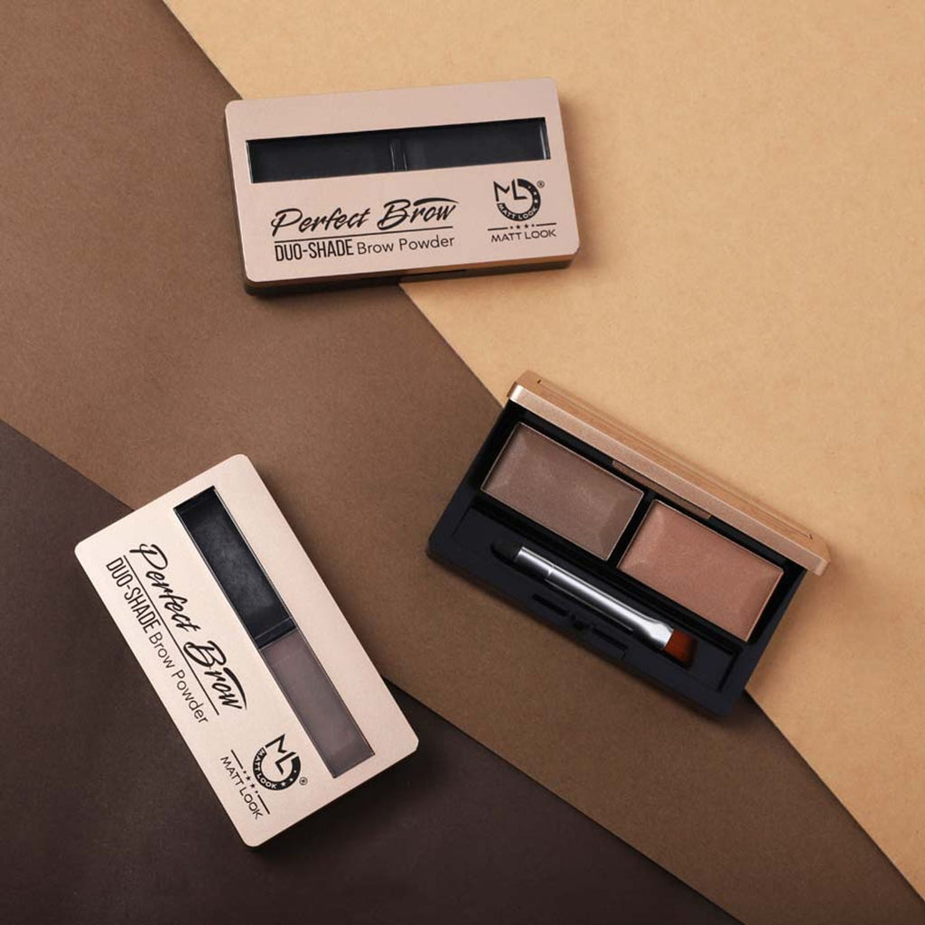 Matt Look Perfect Brow Duo-shade Brow Powder - 03 | Grocsy