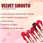 Matt Look Velvet Smooth Non Transfer Lipstick - Hot Red | Grocsy