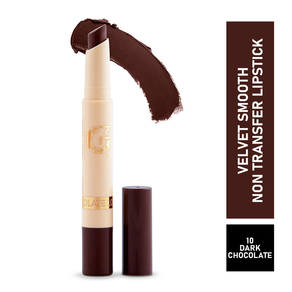 Matt Look Velvet Smooth Non Transfer Lipstick - Dark Chocolate | Grocsy