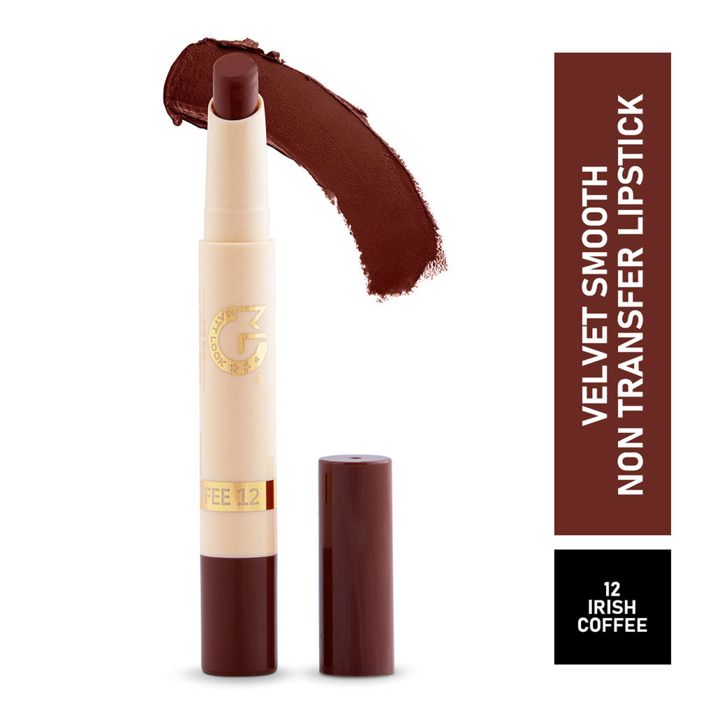 Matt Look Velvet Smooth Non Transfer Lipstick - Irish Coffee | Grocsy