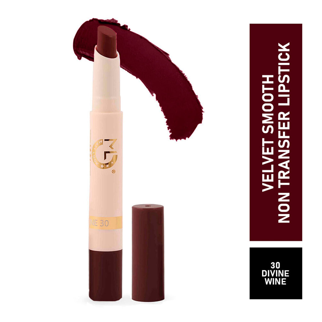 Matt Look Velvet Smooth Non Transfer Lipstick - Divine Wine | Grocsy
