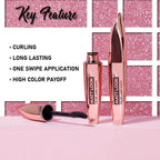 Matt Look Eye Makeup Curl & Volume Waterproof False Lash Mascara - Black | Grocsy