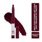 Matt Look Power Last Lip Stain Crayon Lipstick - Naughty Purple | Grocsy